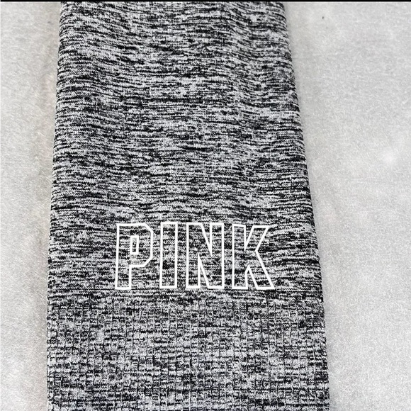 PINK Women's Grey Long Sleeve Crop Top - Picture 3 of 5